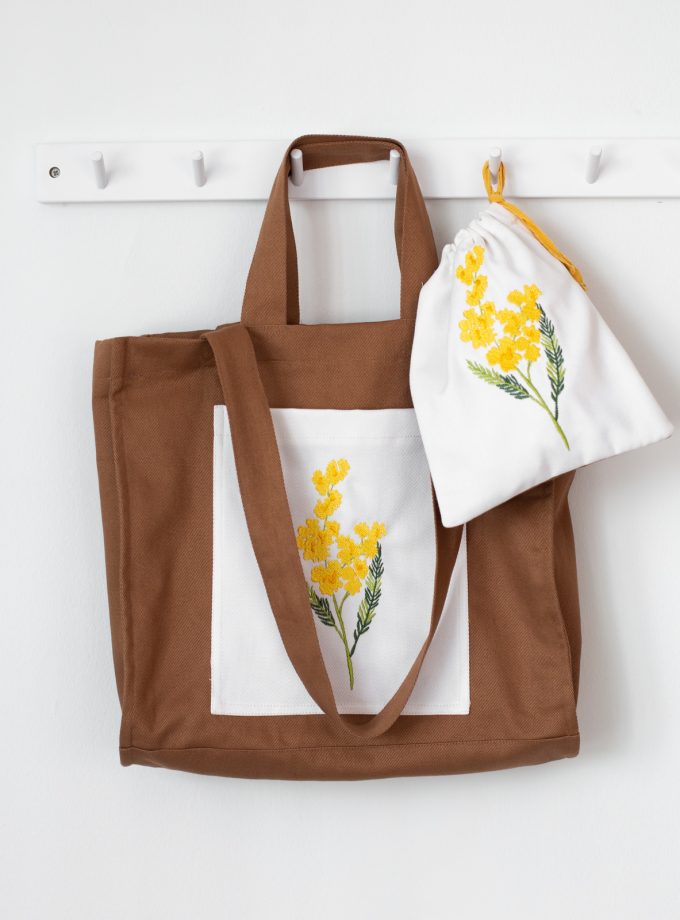 Nakışlı Alışveriş Çantaları- MİMOZA