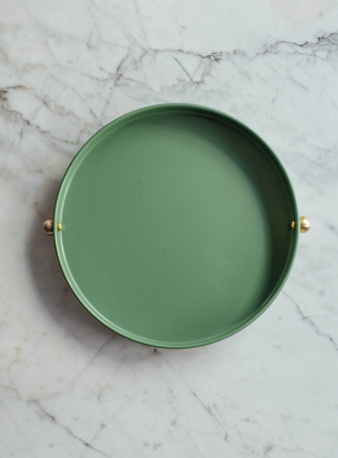 Pirinç Kulplu Tepsi