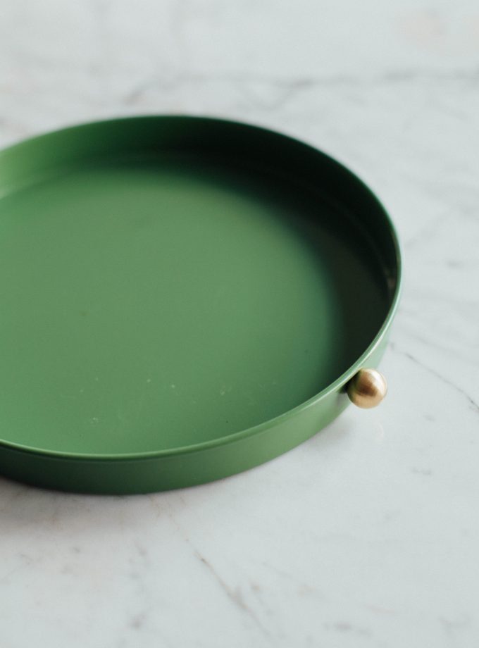 Pirinç Kulplu Tepsi