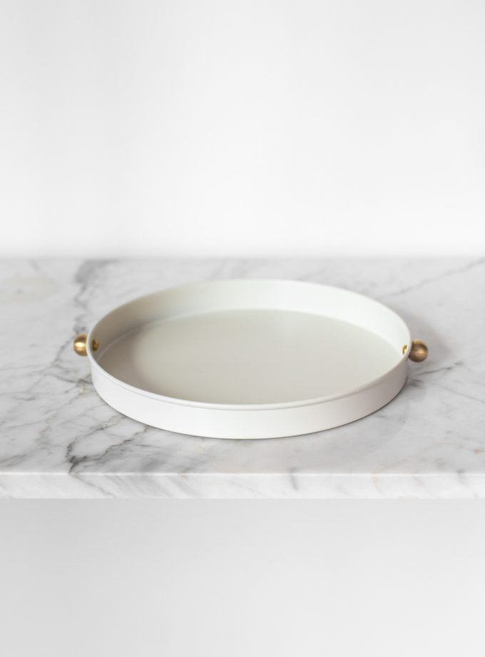 Pirinç Kulplu Tepsi