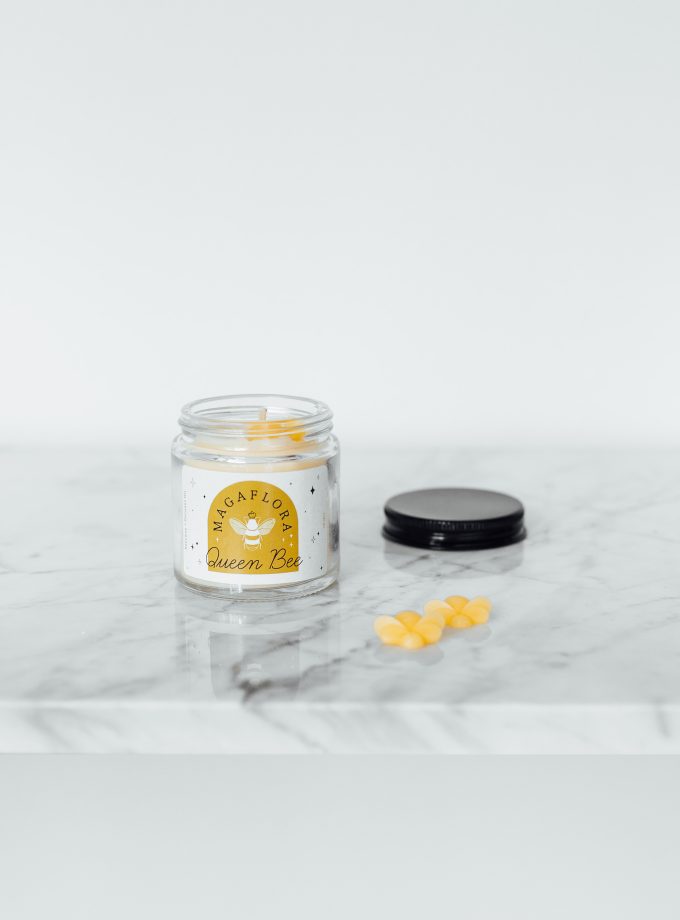 Queen Bee Balmumu ve Hindistancevizi Yağlı Mum