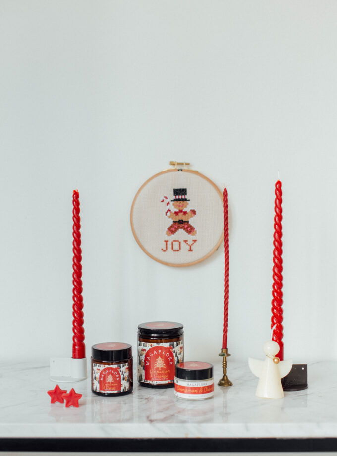 Yeni Yıl Cinnamon-Orange Soya Wax Mum