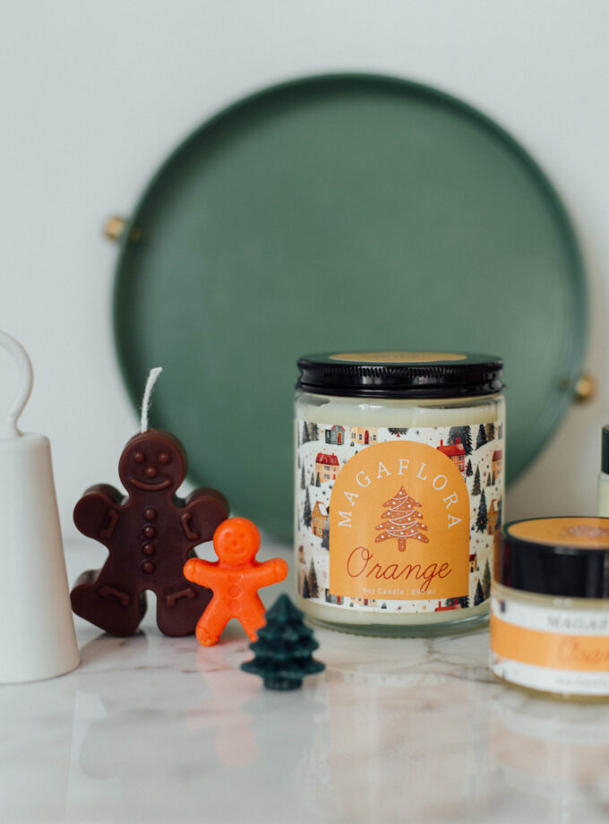 Yeni Yıl Orange Soya Wax Mum