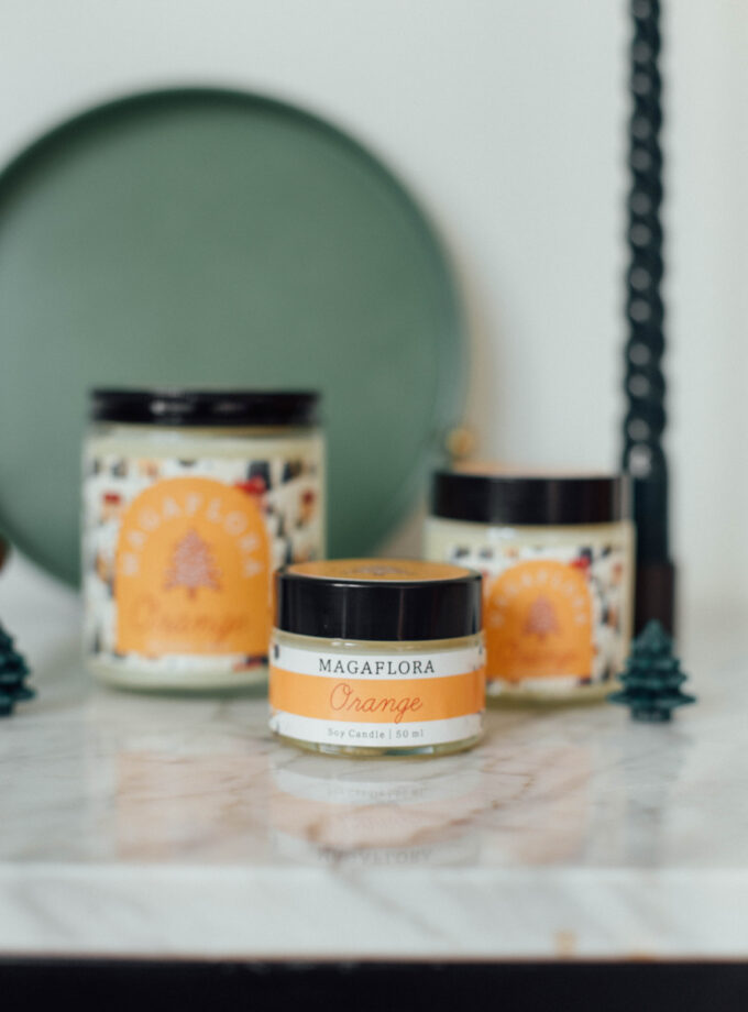 Yeni Yıl Orange Soya Wax Mum