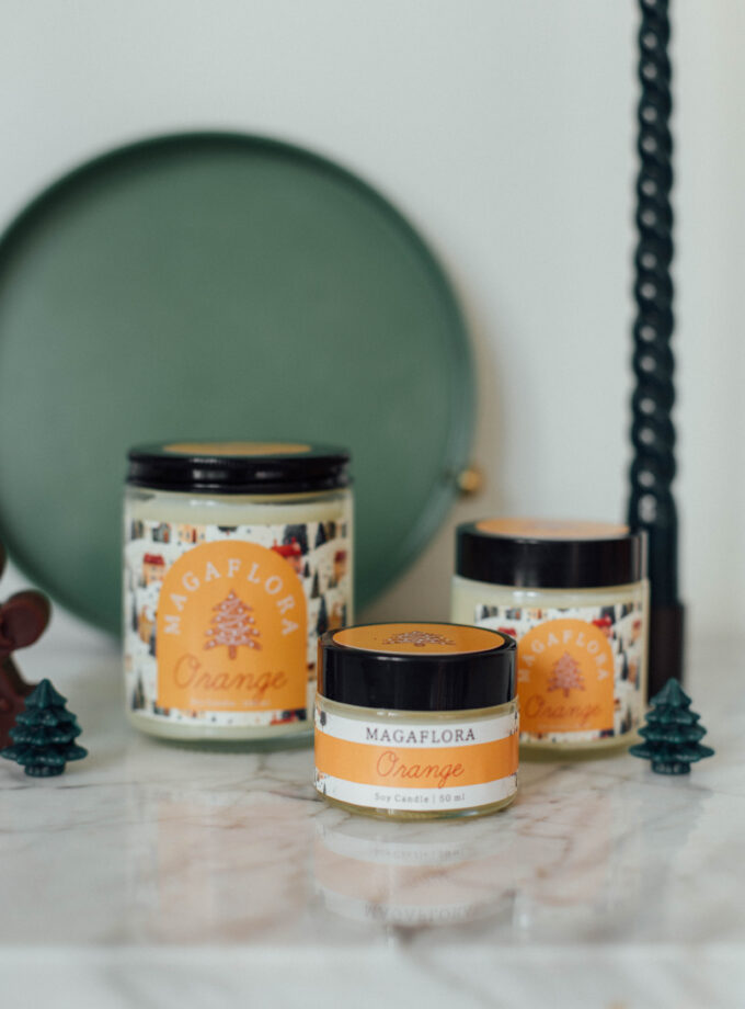 Yeni Yıl Orange Soya Wax Mum