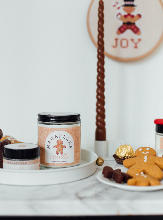 Yeni Yıl Vanilla Soya Wax Mum