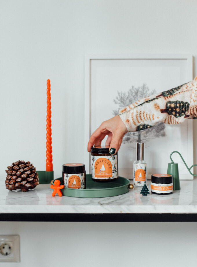 Yeni Yıl Vanilla-Orange Soya Wax Mum