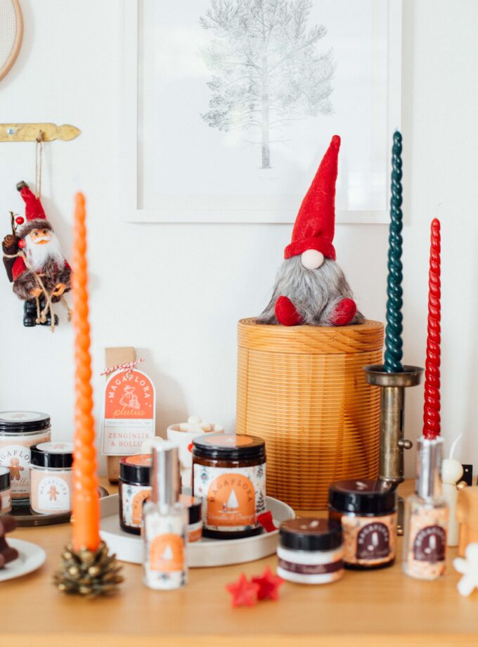 Yeni Yıl Vanilla-Orange Soya Wax Mum