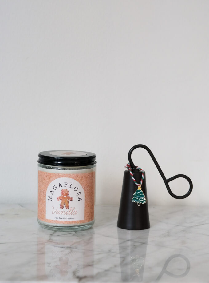 Yeni Yıl İkilisi 250 ML Mum ve Koyu Kahve Mum Söndürücü