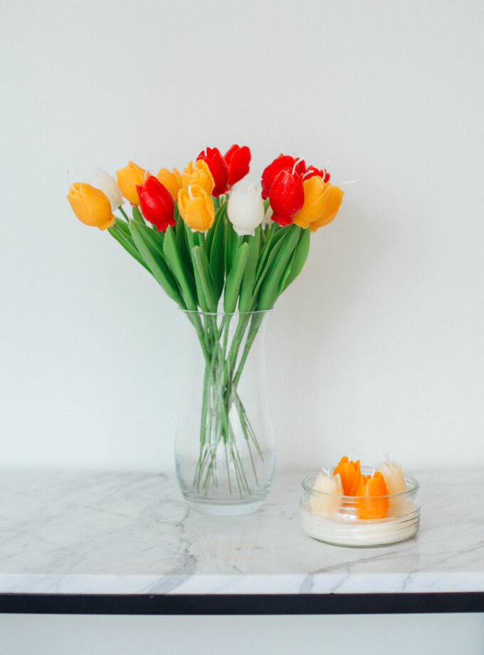 Balmumu Buket Lale Mum