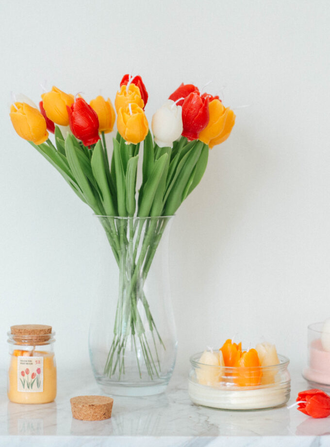 Balmumu Buket Lale Mum