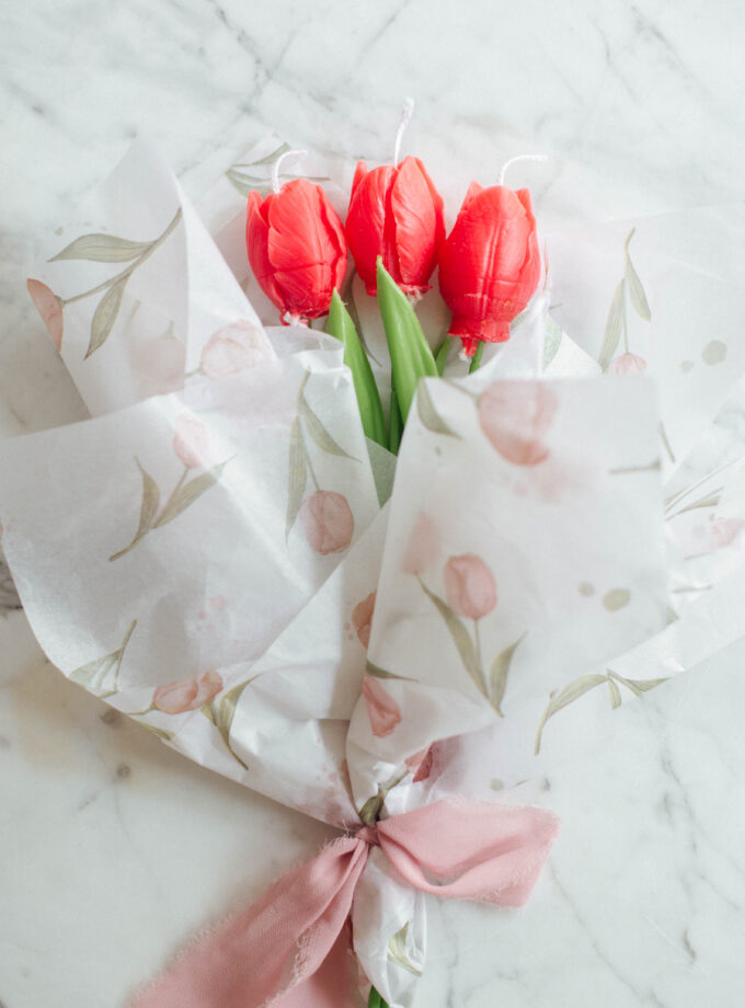 Balmumu Buket Lale Mum