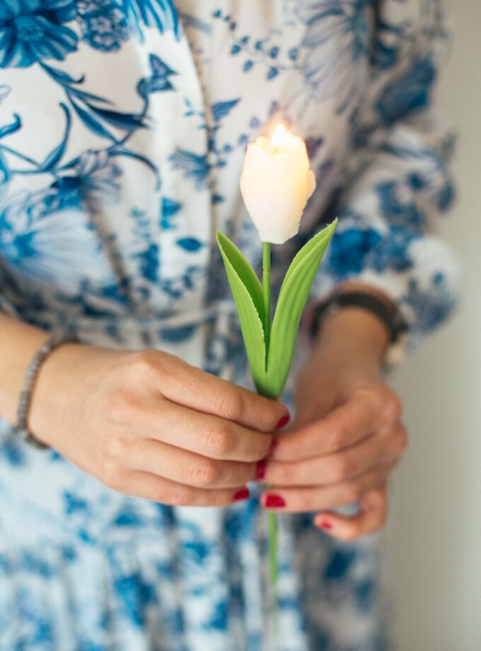 Balmumu Buket Lale Mum