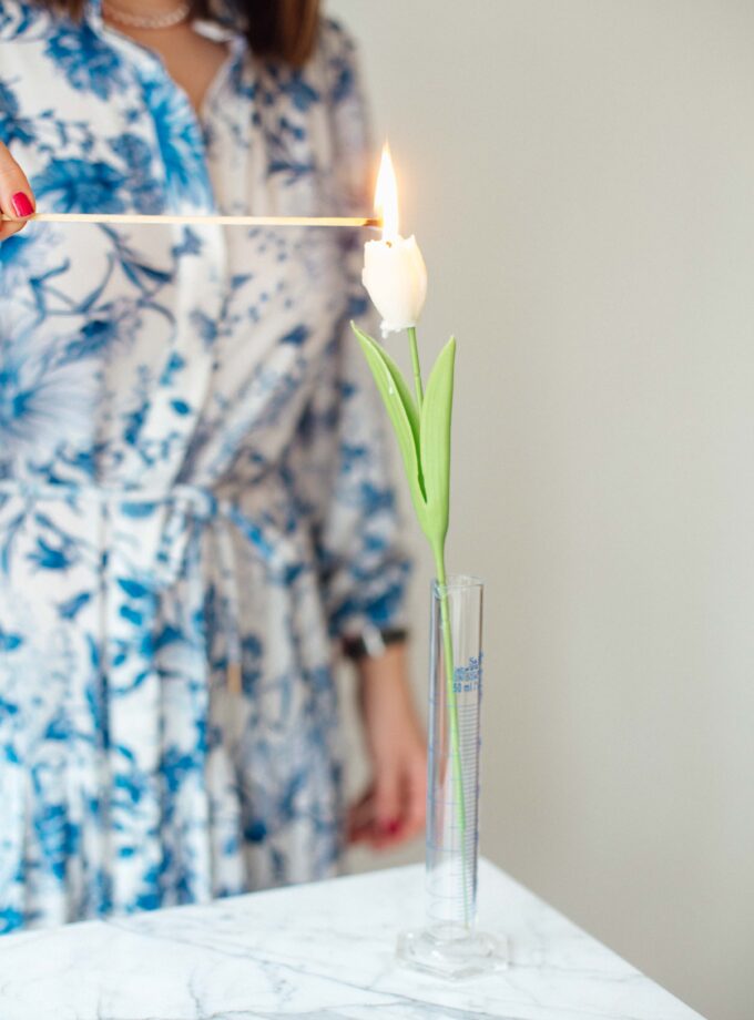 Balmumu Buket Lale Mum