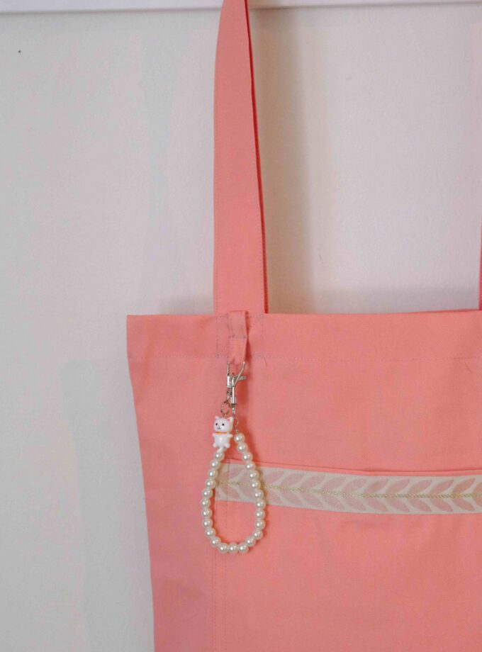 Nakış Şeritli Alışveriş Çantası