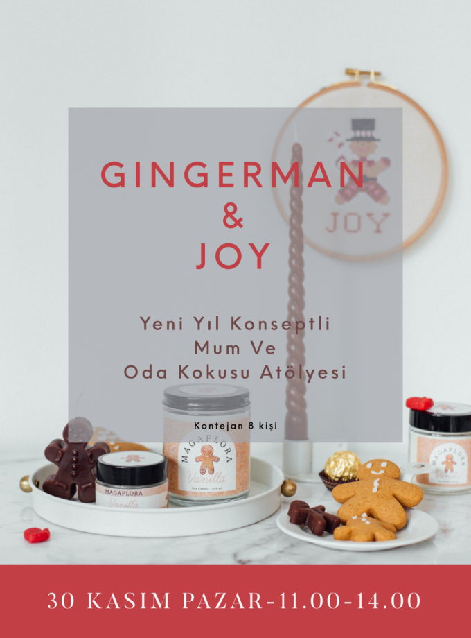 Gingerman & Joy Mum ve Oda Spreyi Atölyesi -  30 Kasım Pazar 11.00-14.00