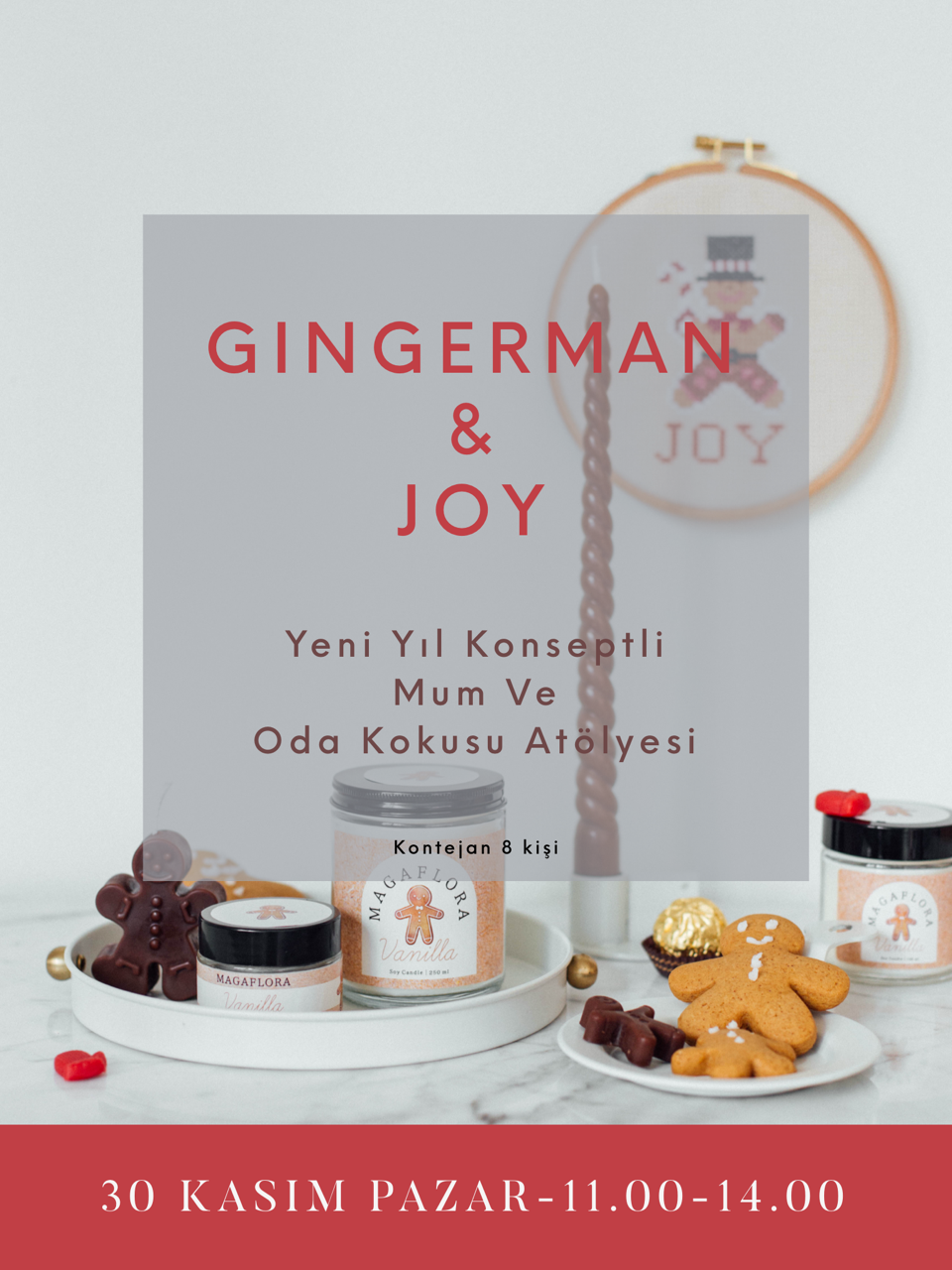 Gingerman & Joy Mum ve Oda Spreyi Atölyesi - 30 Kasım Pazar 11.00-14.00